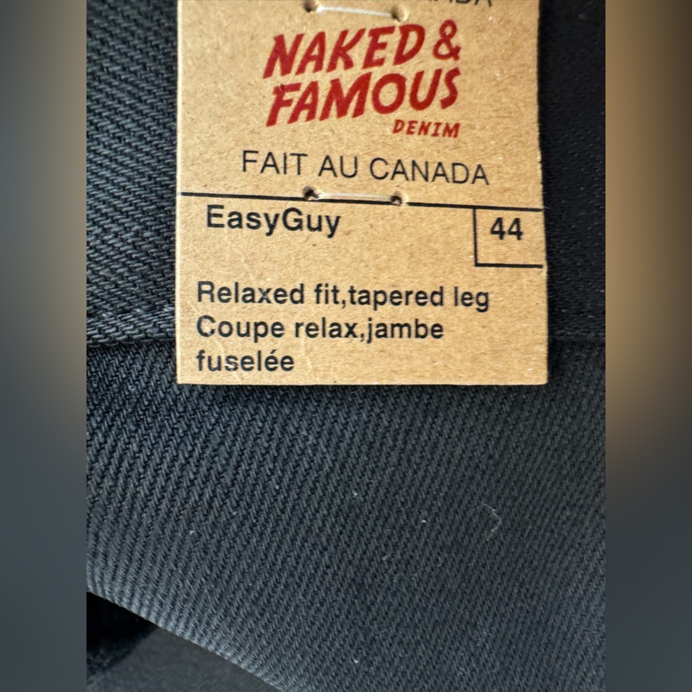 NAKED & FAMOUS DENIM
Jeans
Easy Guy - Black Cobra Stretch Selvedge - Picture 7 of 9